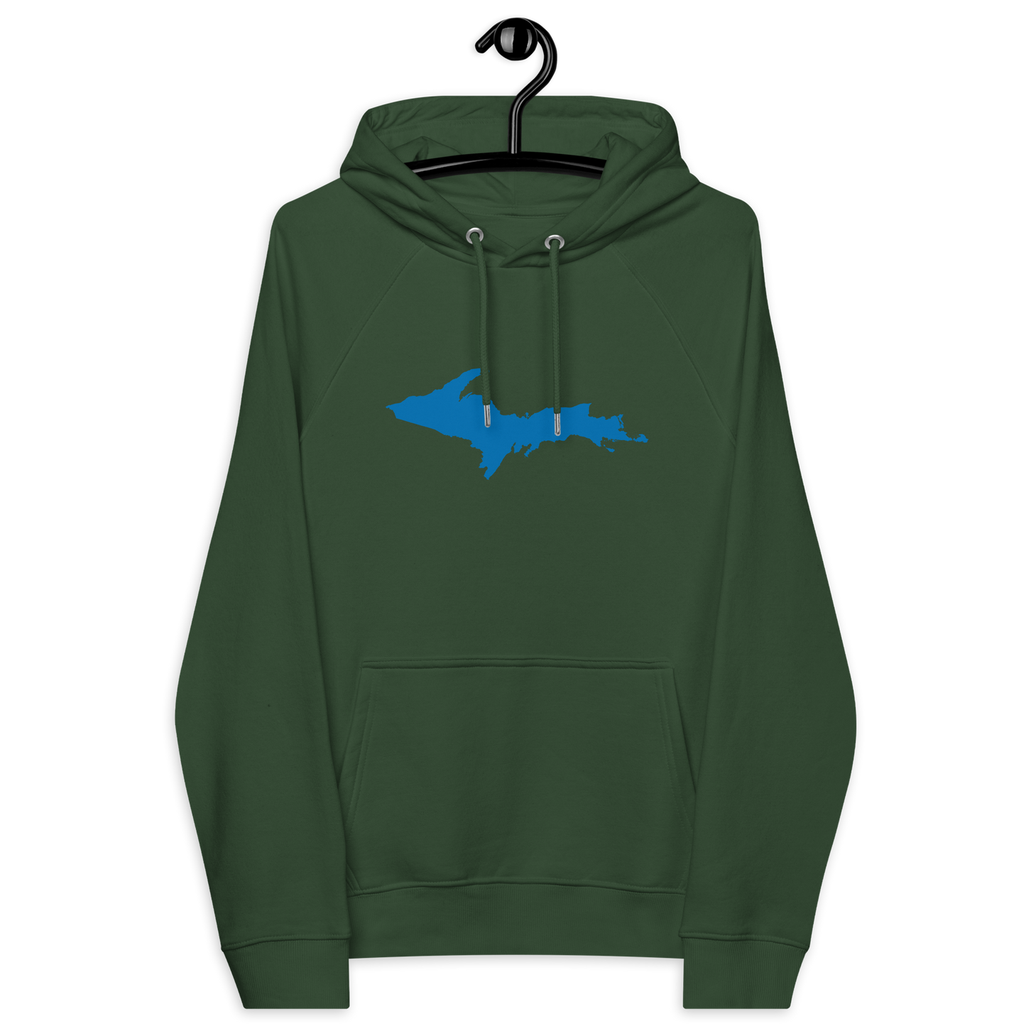 Michigan Upper Peninsula Hoodie (w/ Azure UP Outline) | Unisex Organic