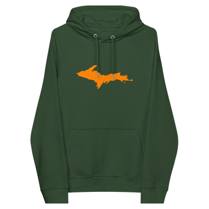 Michigan Upper Peninsula Hoodie (w/ Orange UP Outline) | Unisex Organic