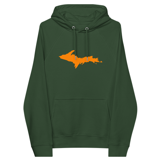 Michigan Upper Peninsula Hoodie (w/ Orange UP Outline) | Unisex Organic