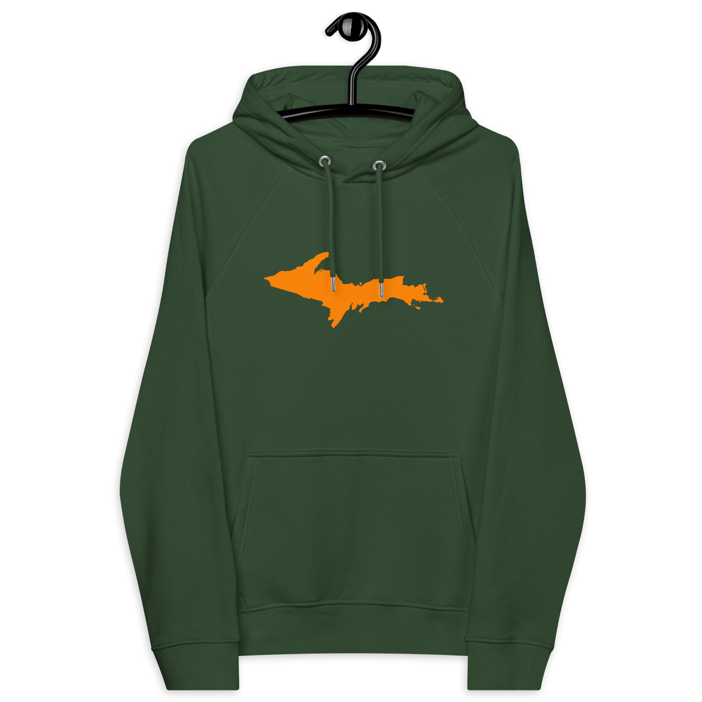 Michigan Upper Peninsula Hoodie (w/ Orange UP Outline) | Unisex Organic