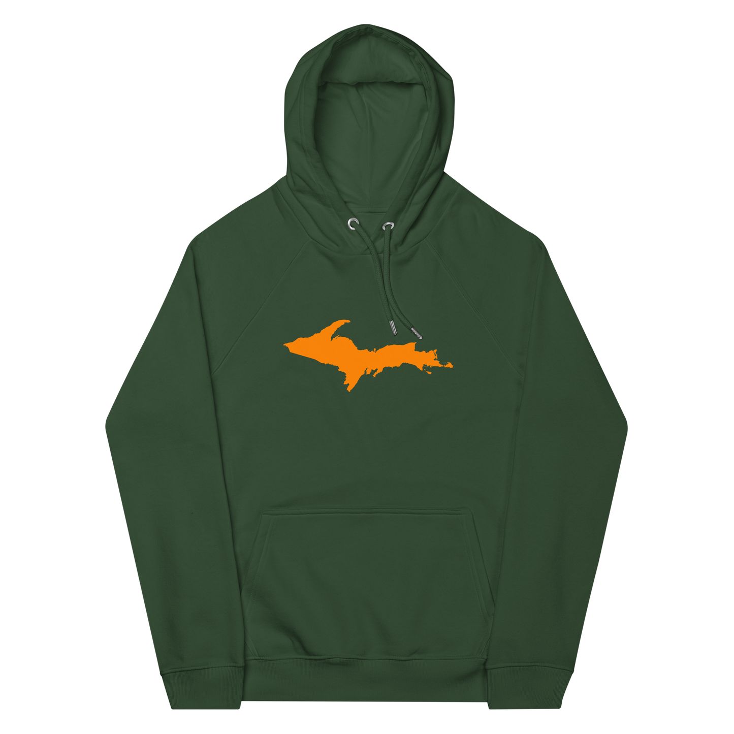 Michigan Upper Peninsula Hoodie (w/ Orange UP Outline) | Unisex Organic