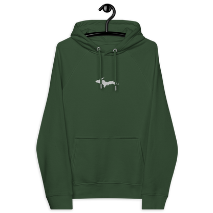 Michigan Upper Peninsula Hoodie (w/ Embroidered UP Outline) | Unisex Organic