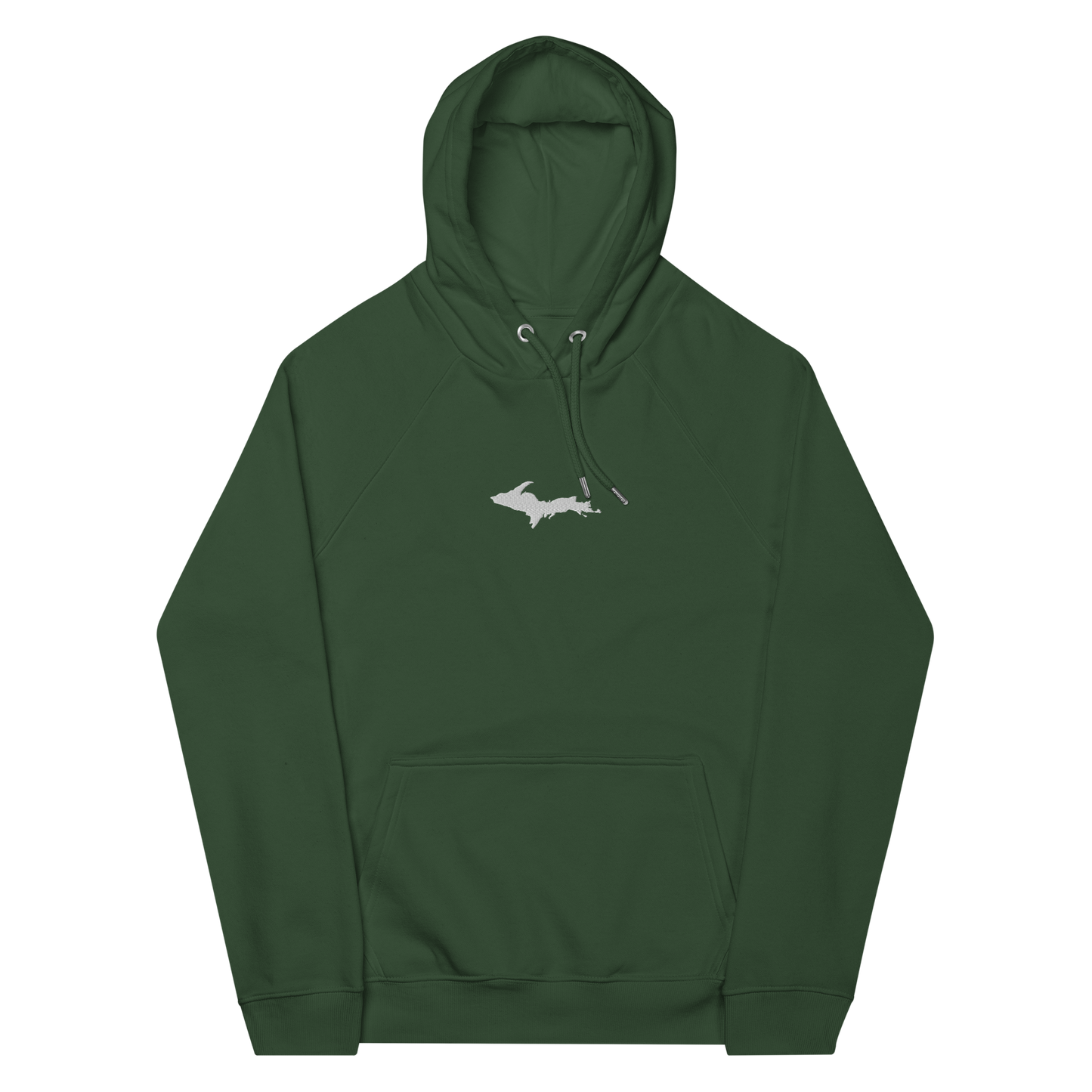 Michigan Upper Peninsula Hoodie (w/ Embroidered UP Outline) | Unisex Organic