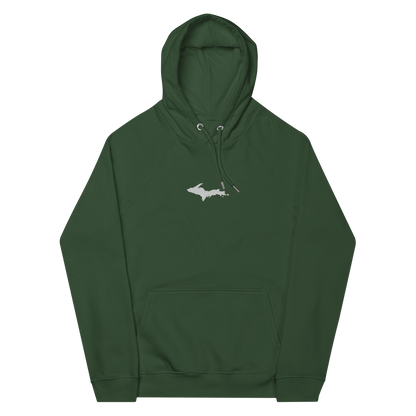 Michigan Upper Peninsula Hoodie (w/ Embroidered UP Outline) | Unisex Organic