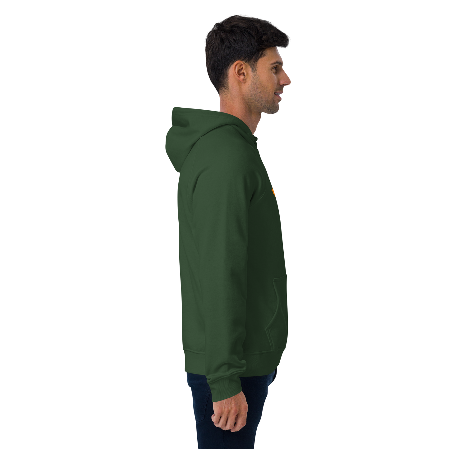 Michigan Upper Peninsula Hoodie (w/ Orange UP Outline) | Unisex Organic