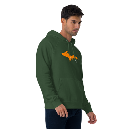 Michigan Upper Peninsula Hoodie (w/ Orange UP Outline) | Unisex Organic