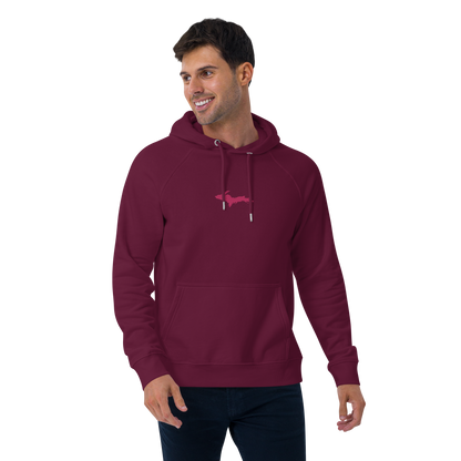 Michigan Upper Peninsula Hoodie (w/ Embroidered Pink UP Outline) | Unisex Organic