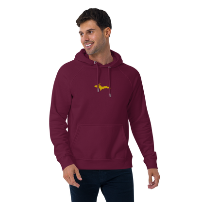 Michigan Upper Peninsula Hoodie (w/ Embroidered Gold UP Outline) | Unisex Organic