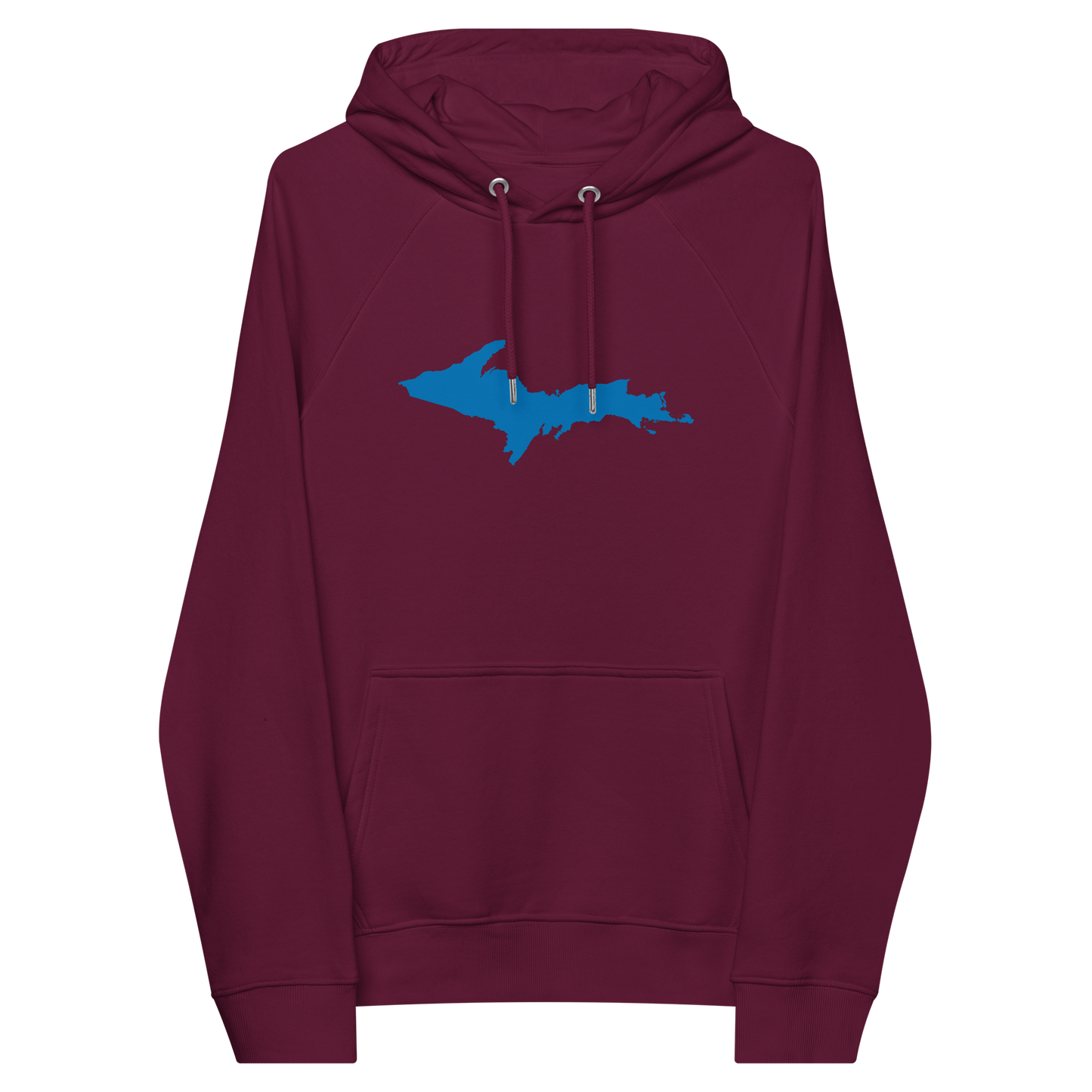 Michigan Upper Peninsula Hoodie (w/ Azure UP Outline) | Unisex Organic