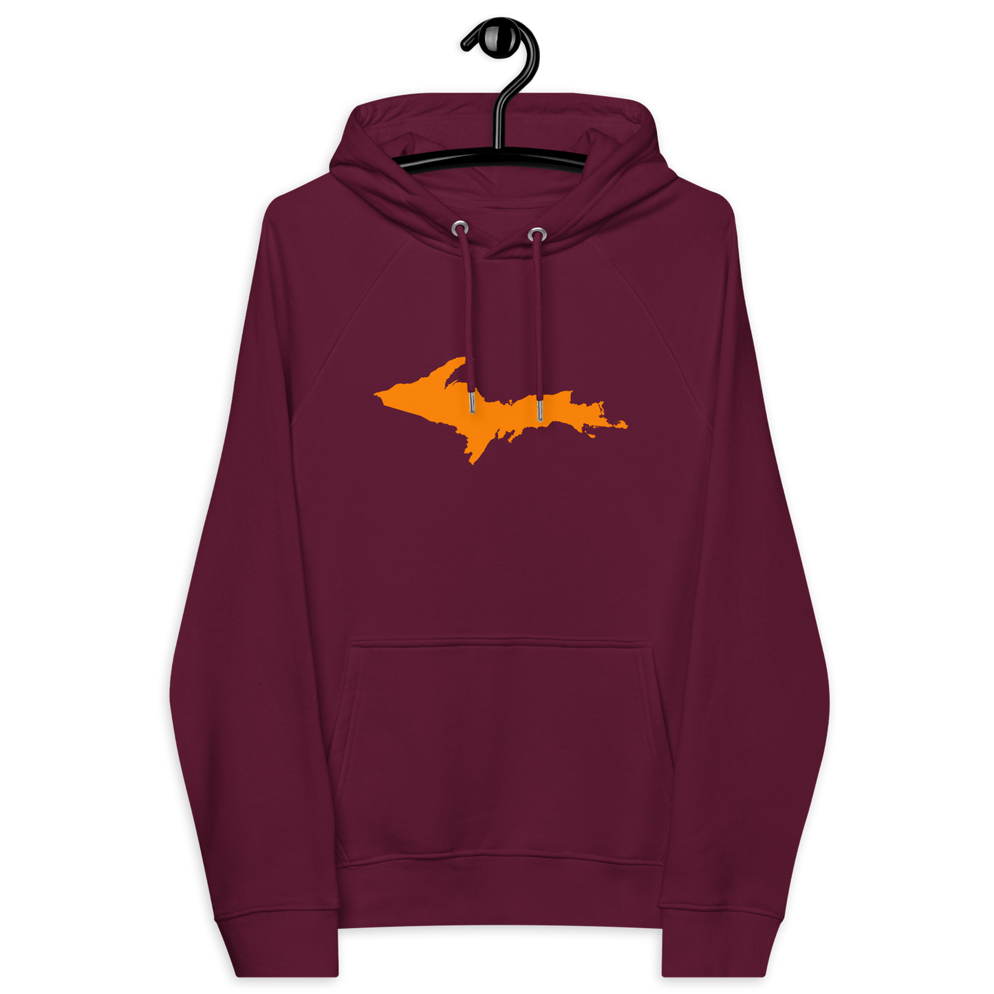 Michigan Upper Peninsula Hoodie (w/ Orange UP Outline) | Unisex Organic