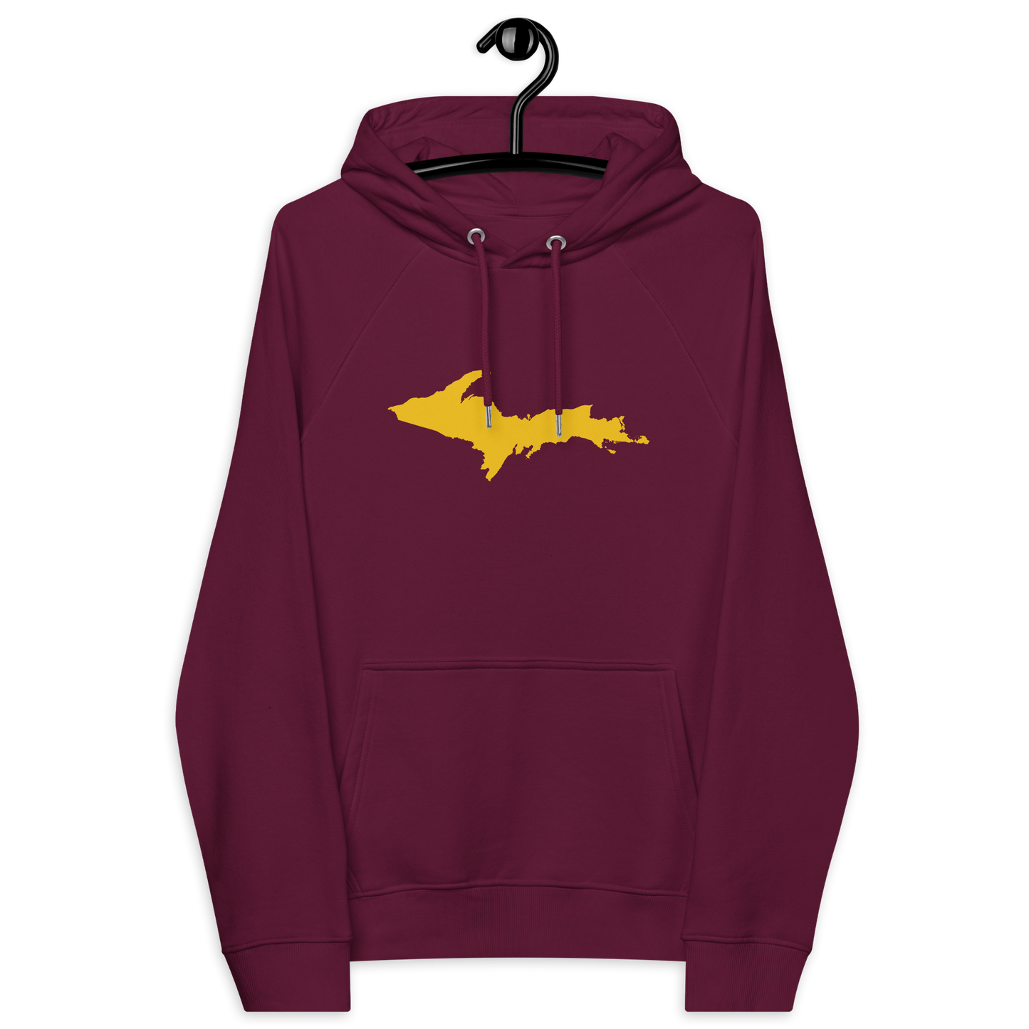 Michigan Upper Peninsula Hoodie (w/ Gold UP Outline) | Unisex Organic