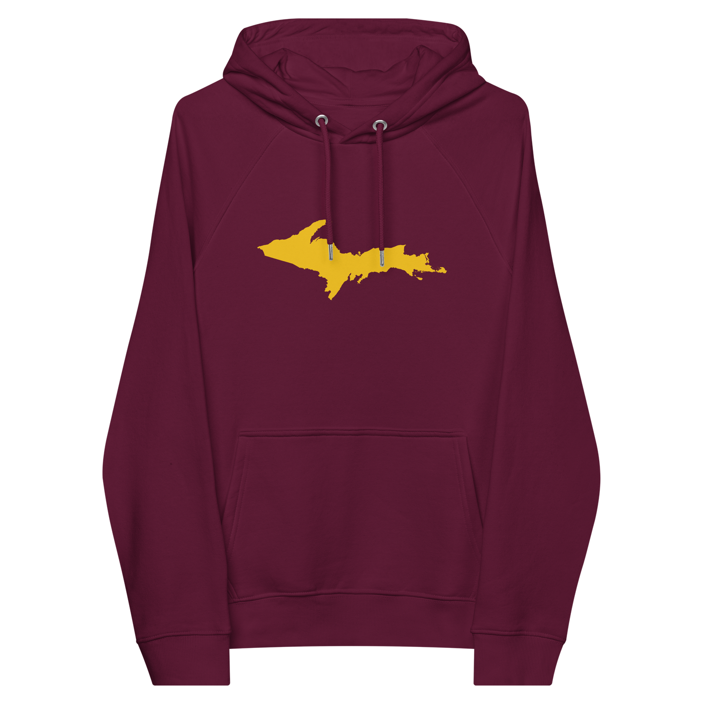 Michigan Upper Peninsula Hoodie (w/ Gold UP Outline) | Unisex Organic