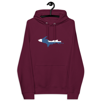 Michigan Upper Peninsula Hoodie (w/ UP Finland Flag Outline) | Unisex Organic