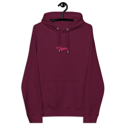 Michigan Upper Peninsula Hoodie (w/ Embroidered Pink UP Outline) | Unisex Organic