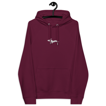 Michigan Upper Peninsula Hoodie (w/ Embroidered UP Outline) | Unisex Organic