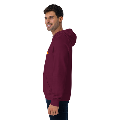 Michigan Upper Peninsula Hoodie (w/ Orange UP Outline) | Unisex Organic