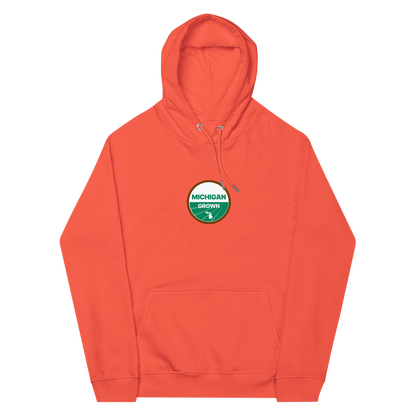 'Michigan Grown' Hoodie (Agricultural Certification Parody) | Unisex Organic