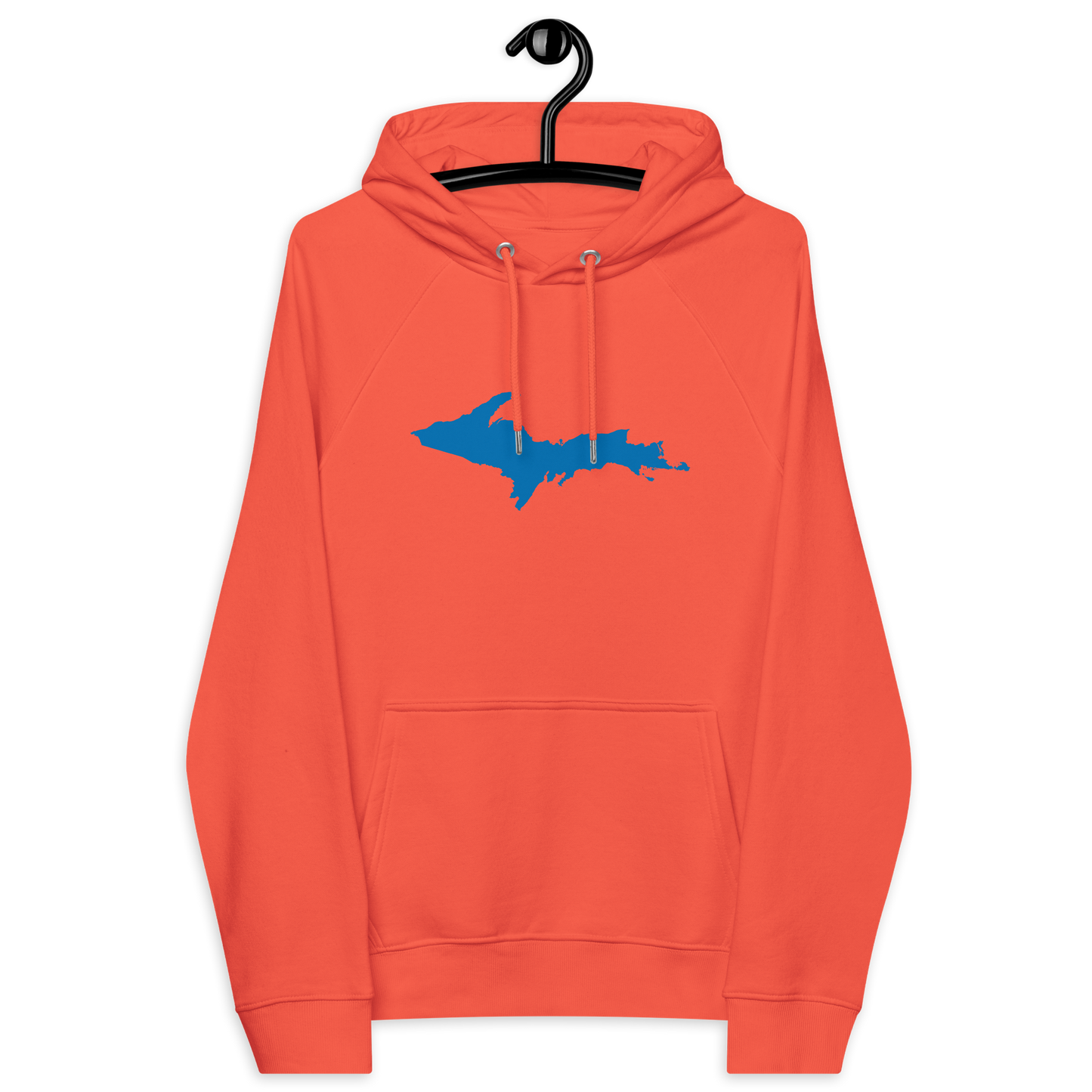 Michigan Upper Peninsula Hoodie (w/ Azure UP Outline) | Unisex Organic