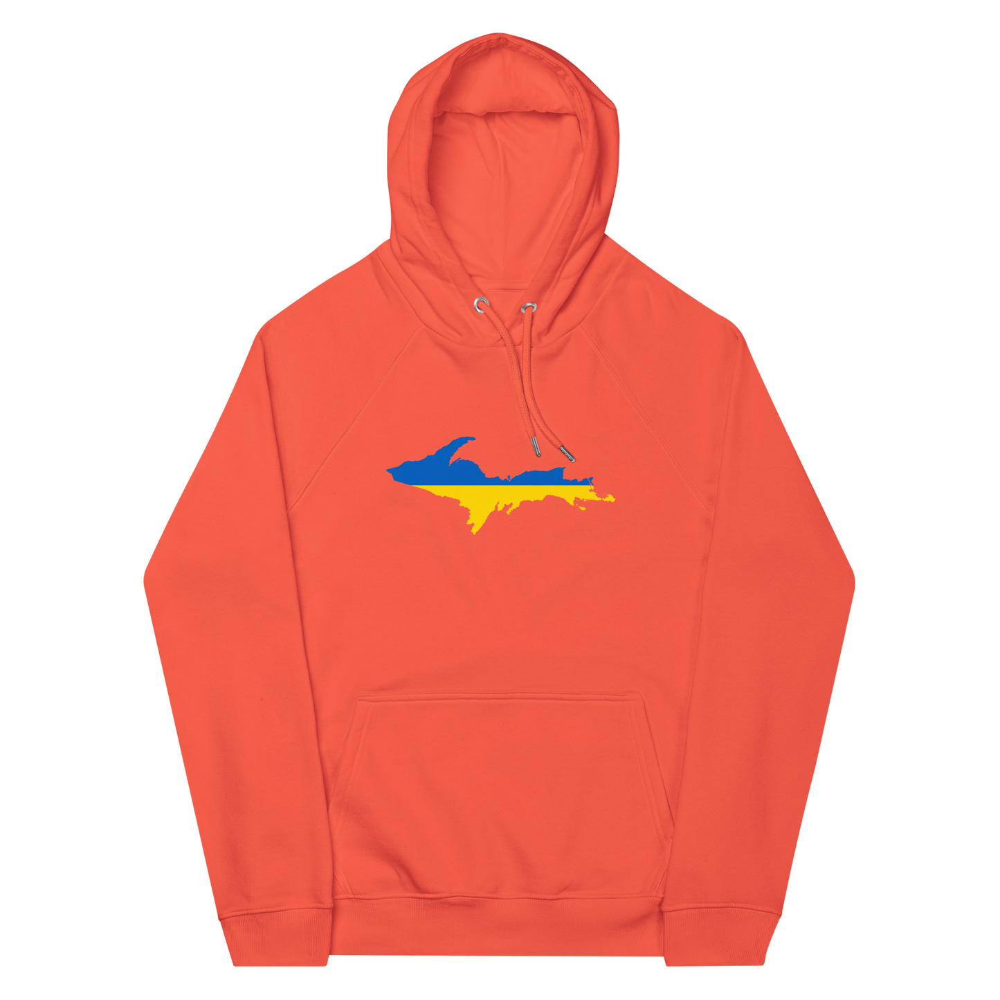 Michigan Upper Peninsula Hoodie (w/ UP Ukraine Flag Outline) | Unisex Organic