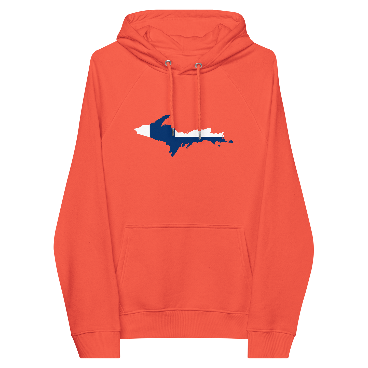 Michigan Upper Peninsula Hoodie (w/ UP Finland Flag Outline) | Unisex Organic