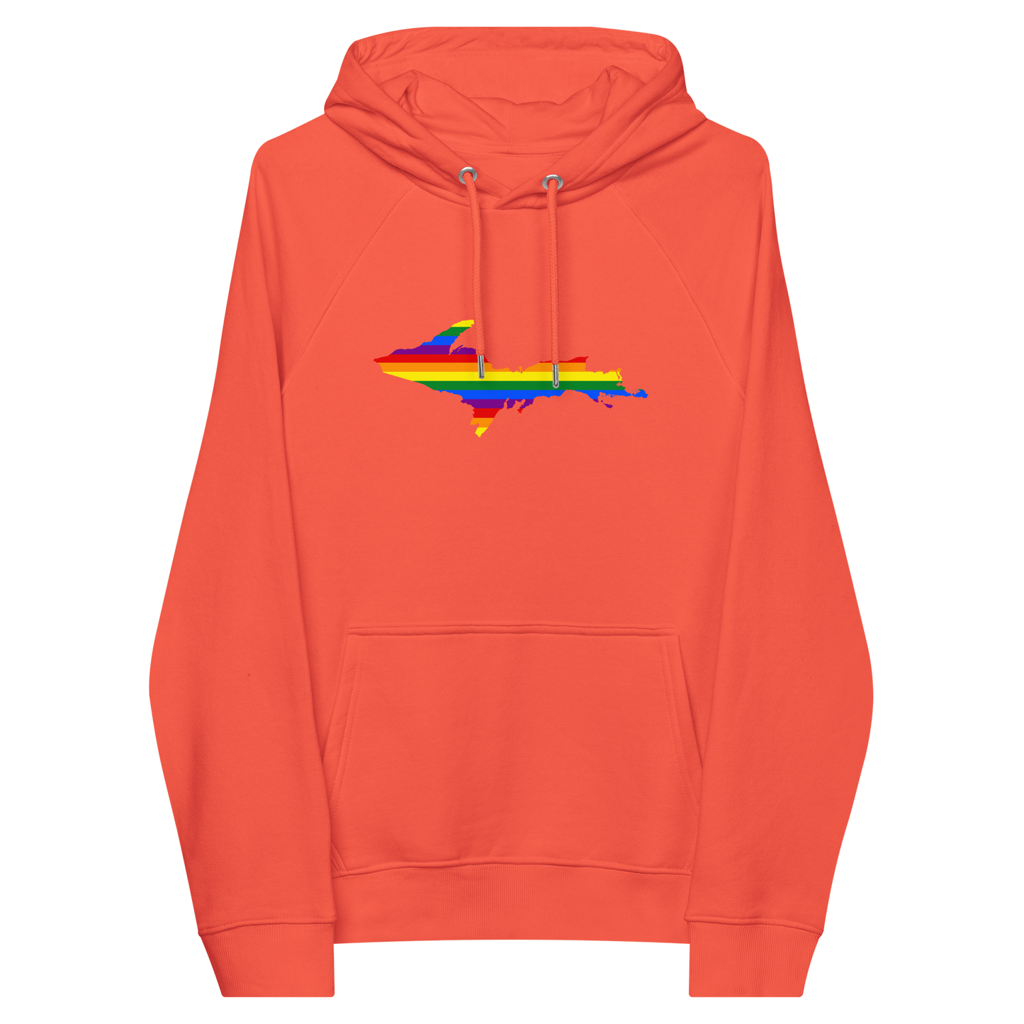 Michigan Upper Peninsula Hoodie (w/ UP Pride Flag Outline) | Unisex Organic