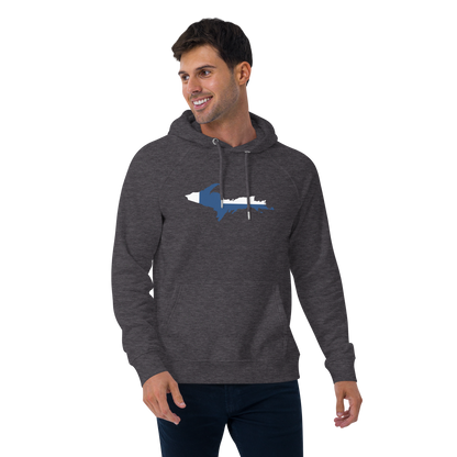 Michigan Upper Peninsula Hoodie (w/ UP Finland Flag Outline) | Unisex Organic