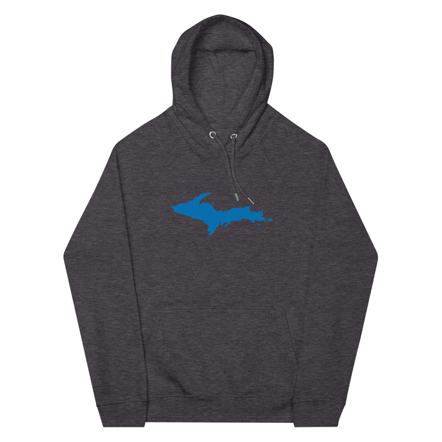 Michigan Upper Peninsula Hoodie (w/ Azure UP Outline) | Unisex Organic