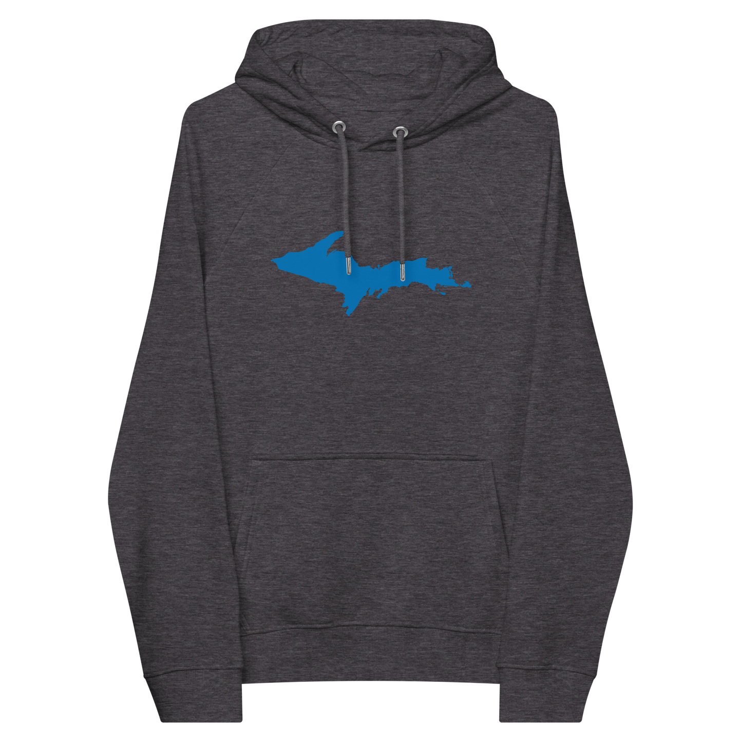 Michigan Upper Peninsula Hoodie (w/ Azure UP Outline) | Unisex Organic