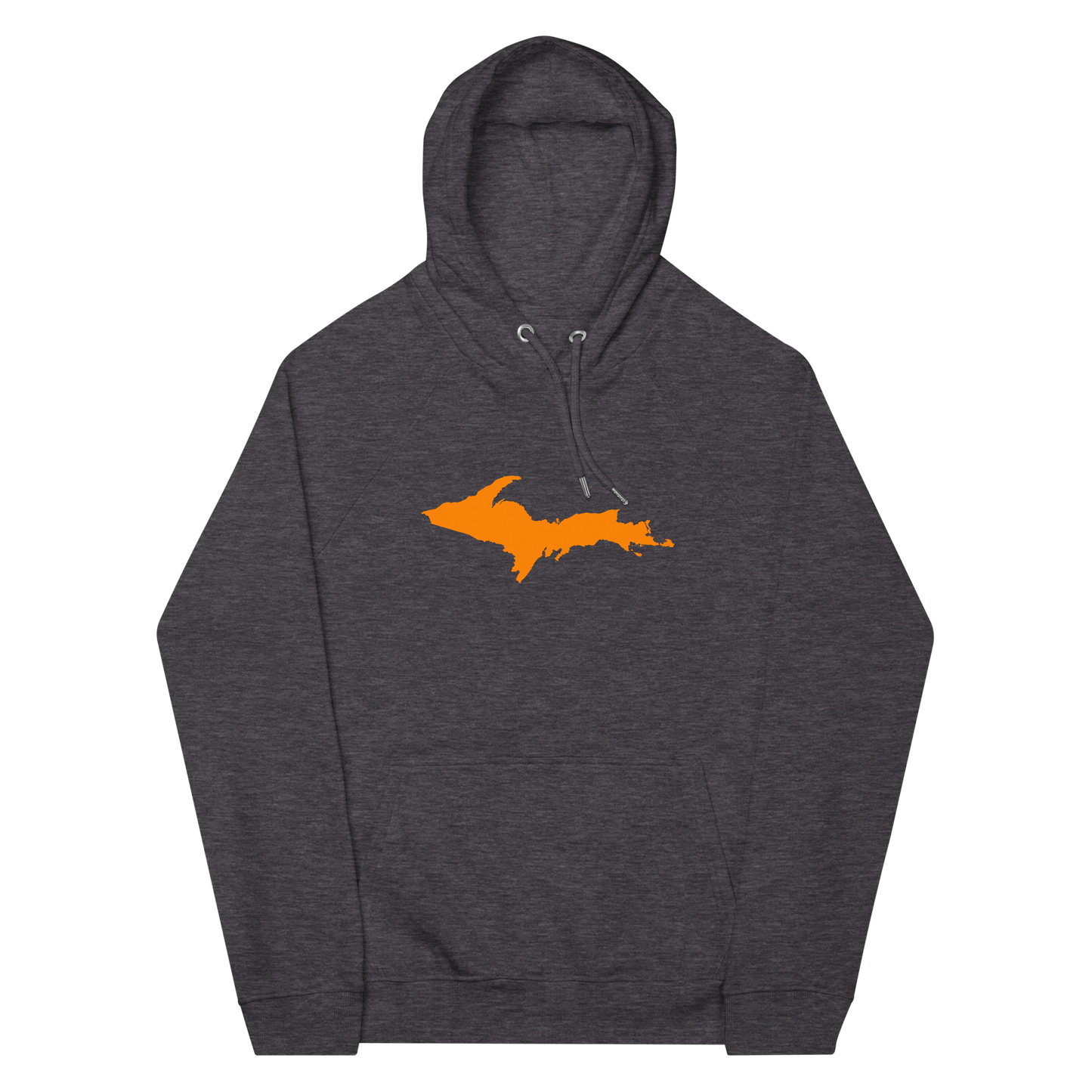 Michigan Upper Peninsula Hoodie (w/ Orange UP Outline) | Unisex Organic