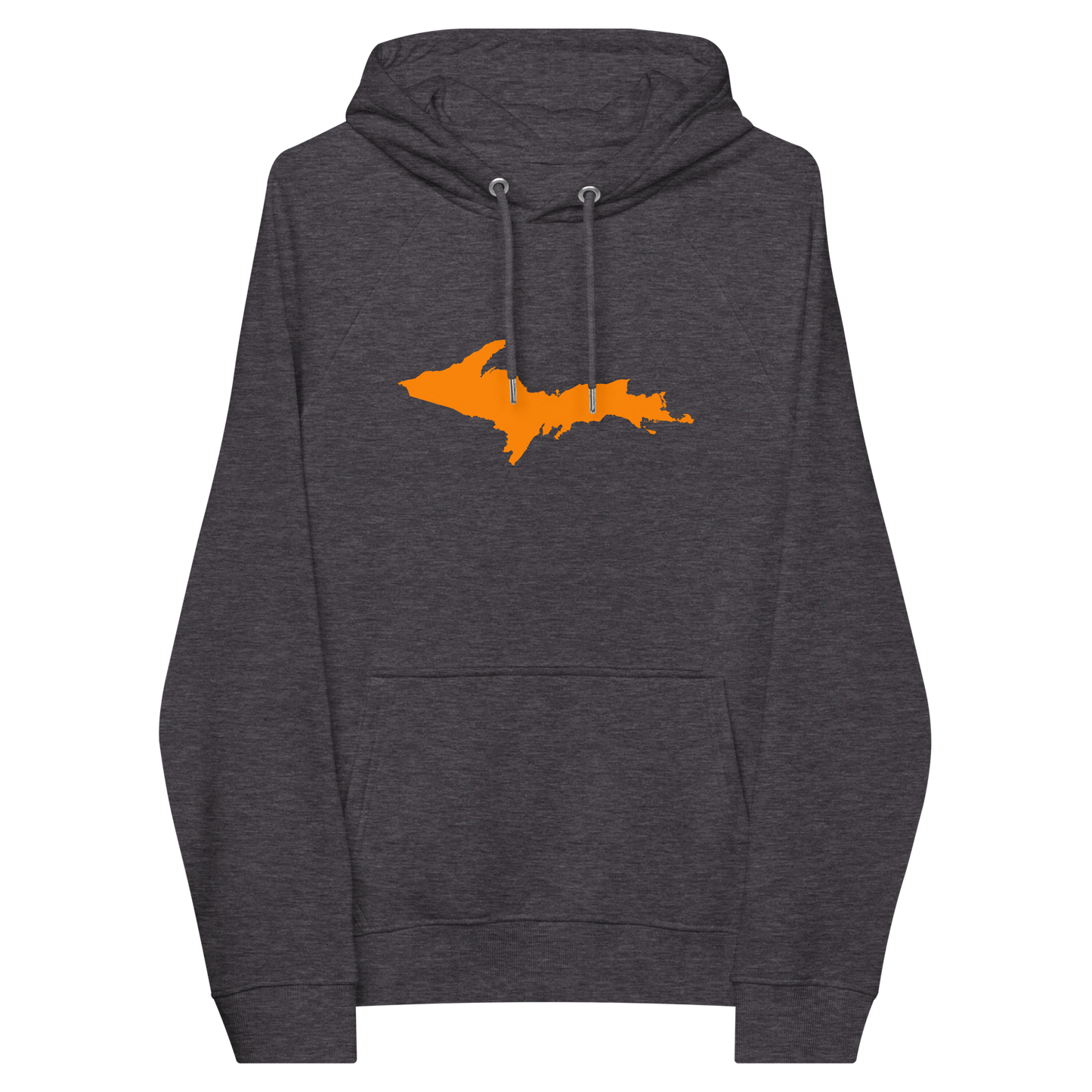 Michigan Upper Peninsula Hoodie (w/ Orange UP Outline) | Unisex Organic