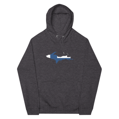 Michigan Upper Peninsula Hoodie (w/ UP Finland Flag Outline) | Unisex Organic