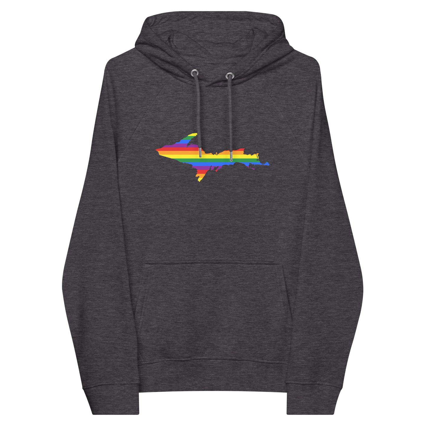 Michigan Upper Peninsula Hoodie (w/ UP Pride Flag Outline) | Unisex Organic