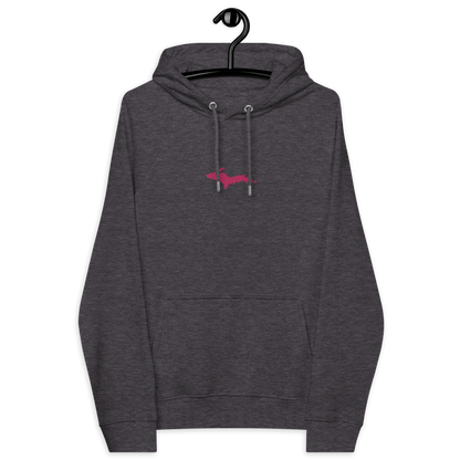 Michigan Upper Peninsula Hoodie (w/ Embroidered Pink UP Outline) | Unisex Organic