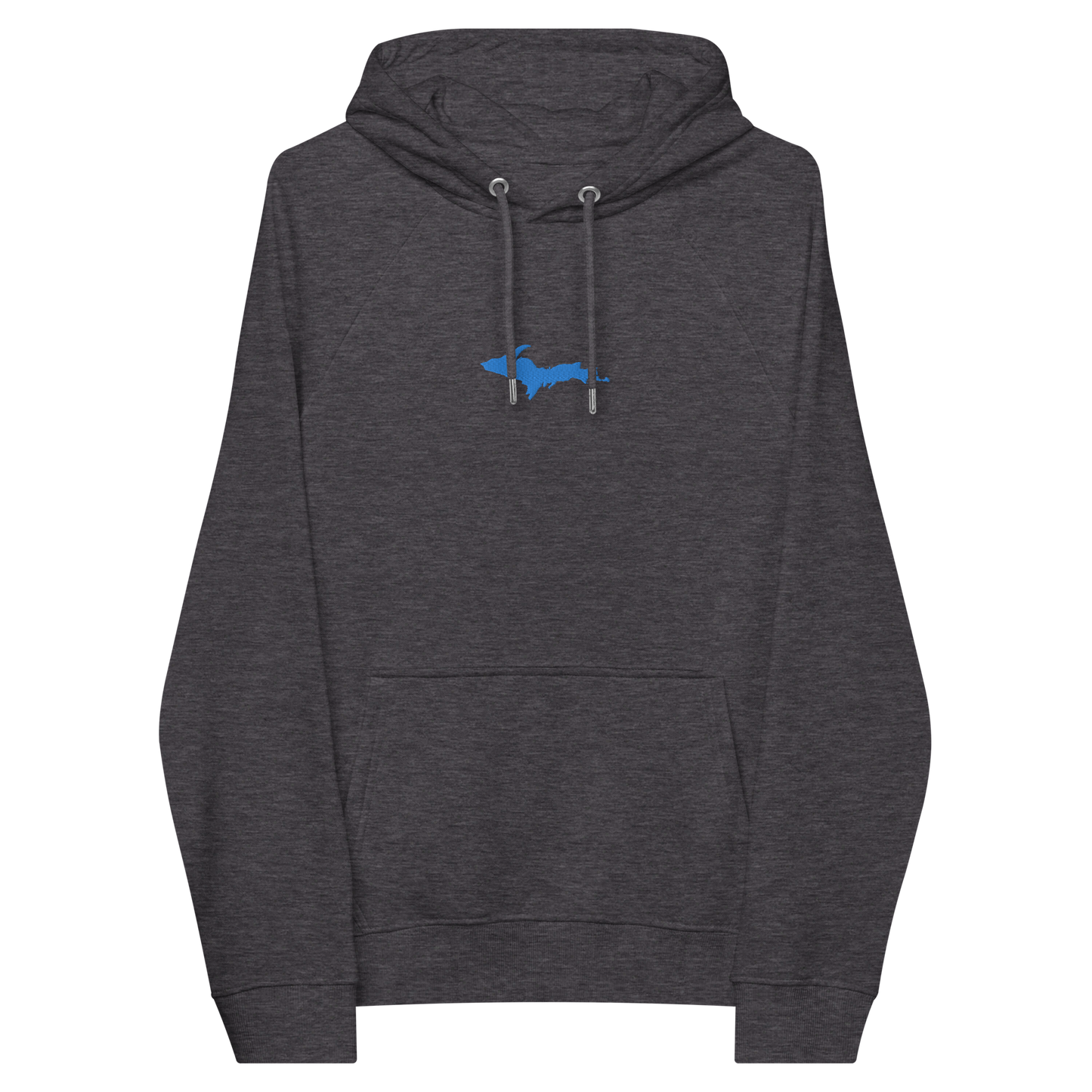 Michigan Upper Peninsula Hoodie (w/ Embroidered Azure UP Outline) | Unisex Organic