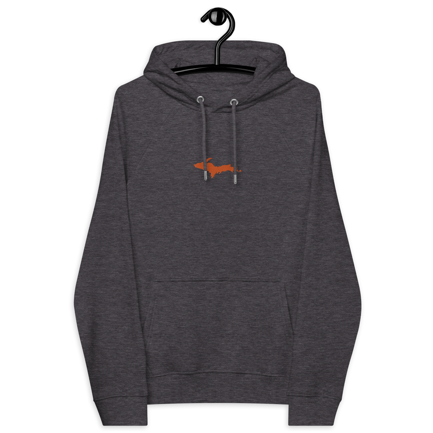 Michigan Upper Peninsula Hoodie (w/ Embroidered Orange UP Outline) | Unisex Organic