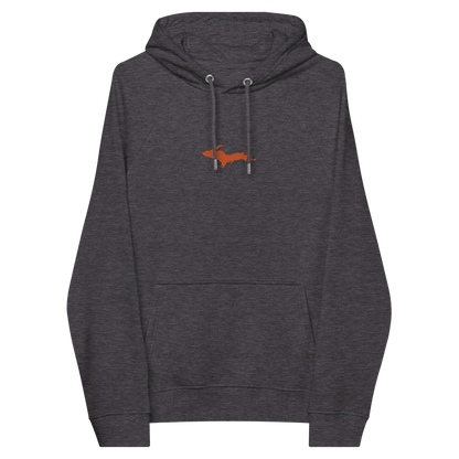 Michigan Upper Peninsula Hoodie (w/ Embroidered Orange UP Outline) | Unisex Organic