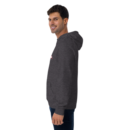 Michigan Upper Peninsula Hoodie (w/ MI USA Flag Outline) | Unisex Organic