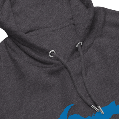 Michigan Upper Peninsula Hoodie (w/ Azure UP Outline) | Unisex Organic