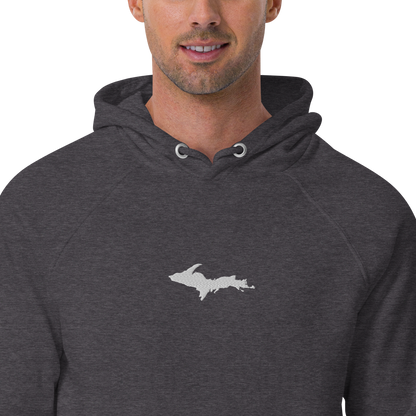 Michigan Upper Peninsula Hoodie (w/ Embroidered UP Outline) | Unisex Organic