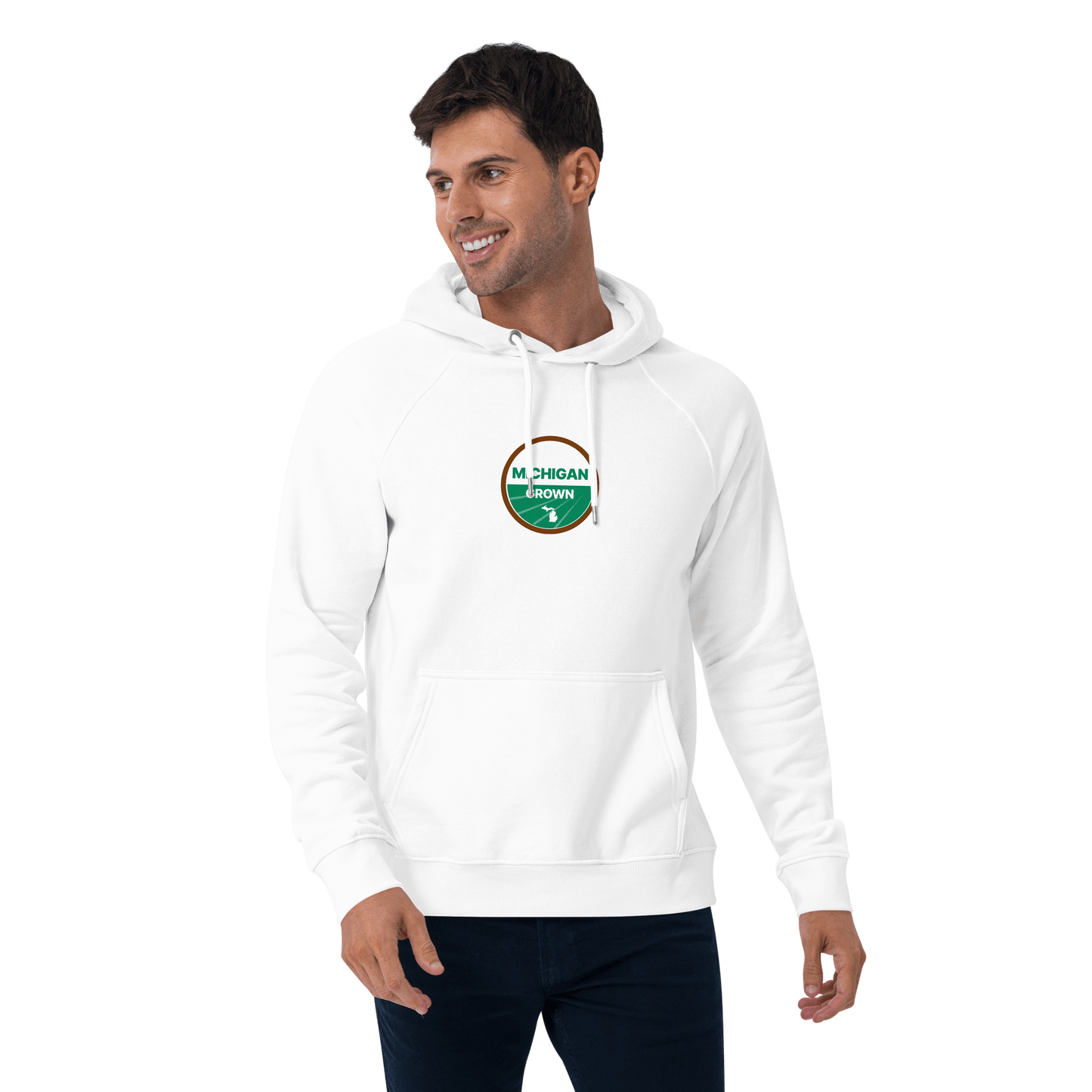 'Michigan Grown' Hoodie (Agricultural Certification Parody) | Unisex Organic - Circumspice Michigan