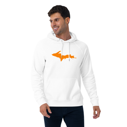 Michigan Upper Peninsula Hoodie (w/ Orange UP Outline) | Unisex Organic