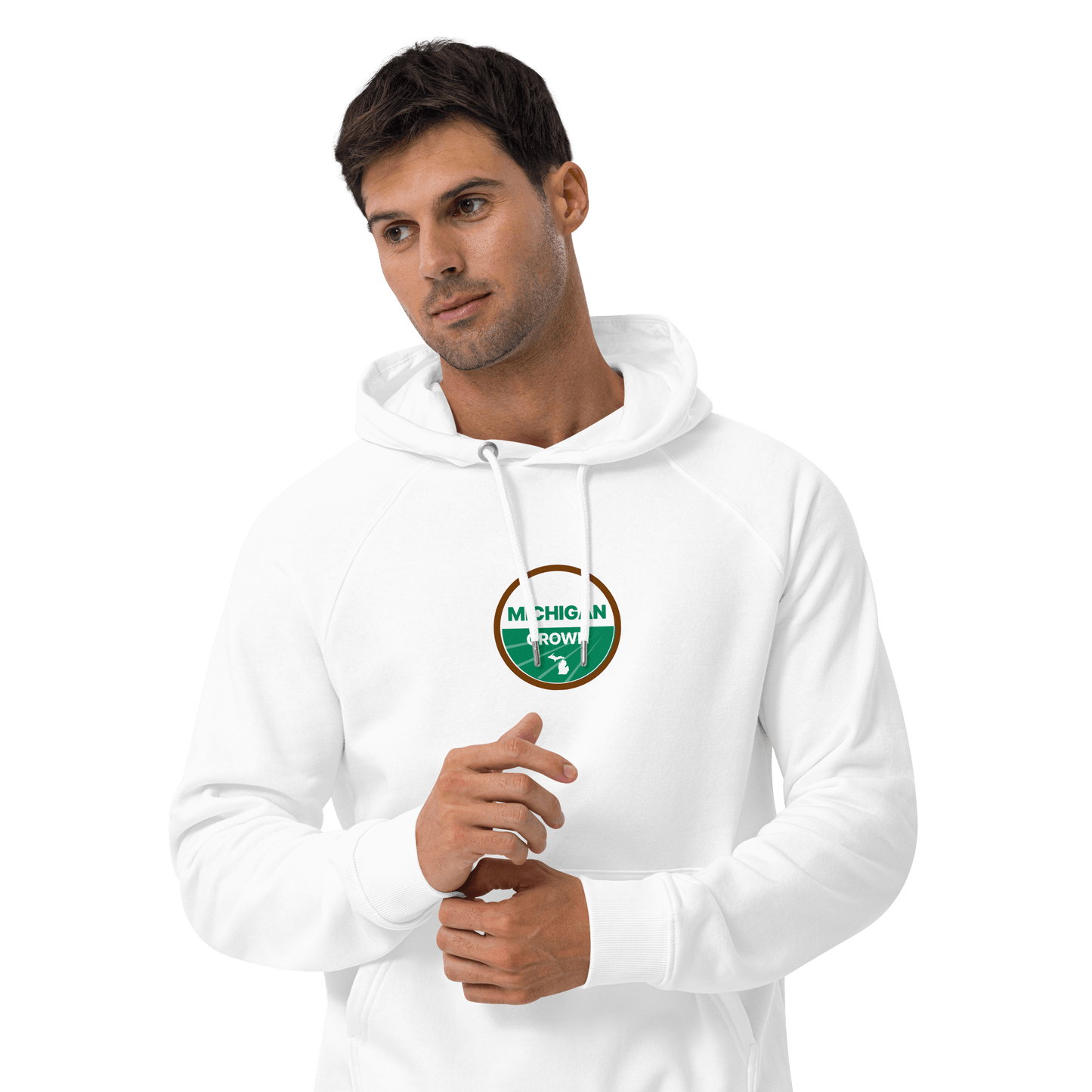 'Michigan Grown' Hoodie (Agricultural Certification Parody) | Unisex Organic - Circumspice Michigan