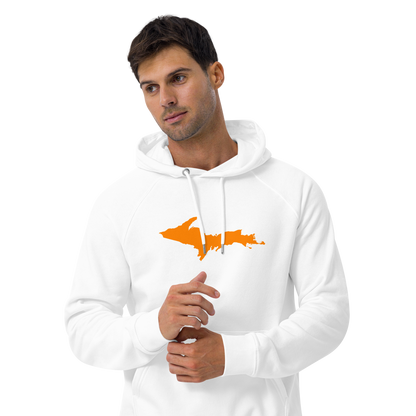 Michigan Upper Peninsula Hoodie (w/ Orange UP Outline) | Unisex Organic