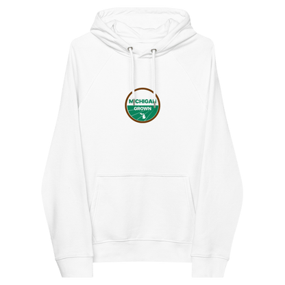 'Michigan Grown' Hoodie (Agricultural Certification Parody) | Unisex Organic - Circumspice Michigan