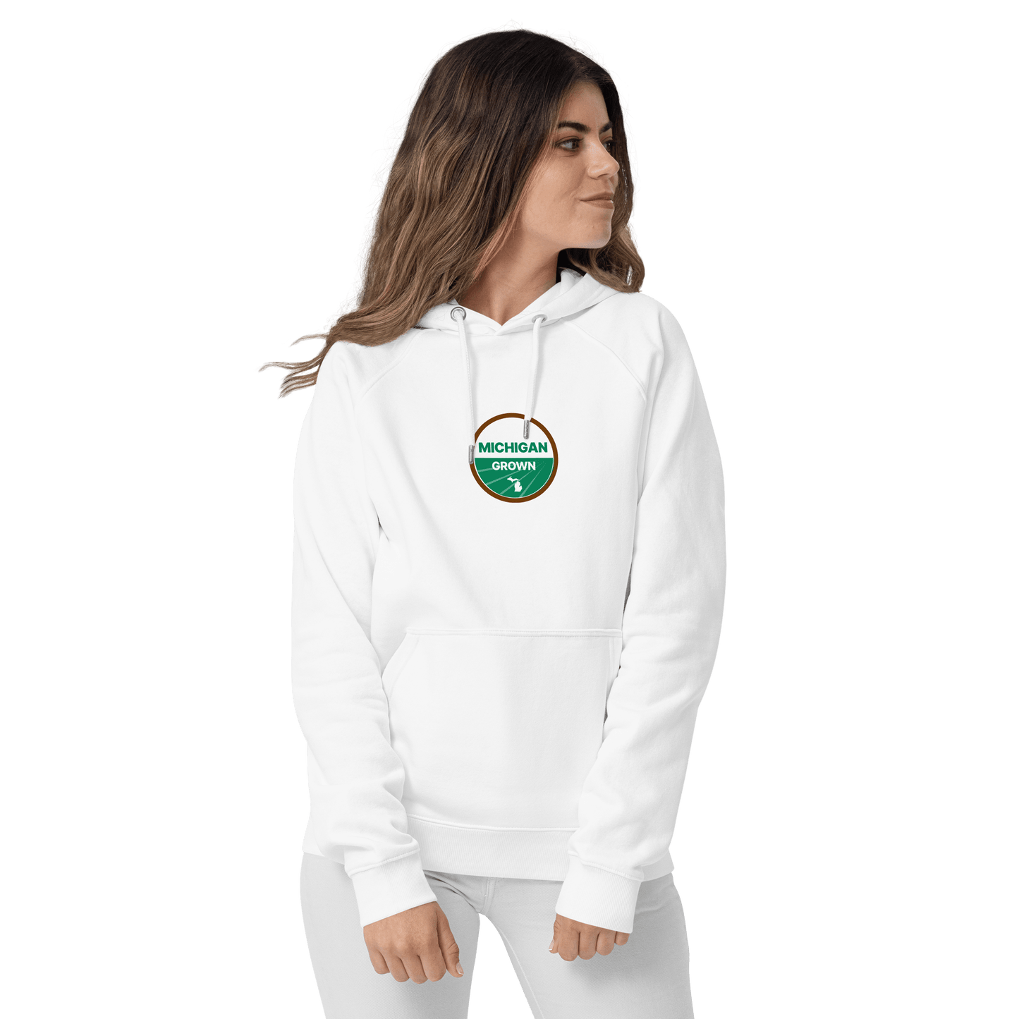 'Michigan Grown' Hoodie (Agricultural Certification Parody) | Unisex Organic - Circumspice Michigan