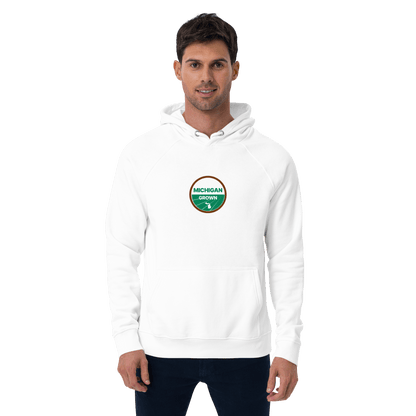 'Michigan Grown' Hoodie (Agricultural Certification Parody) | Unisex Organic - Circumspice Michigan