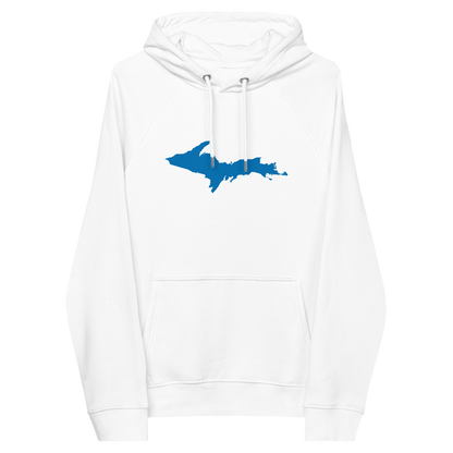 Michigan Upper Peninsula Hoodie (w/ Azure UP Outline) | Unisex Organic