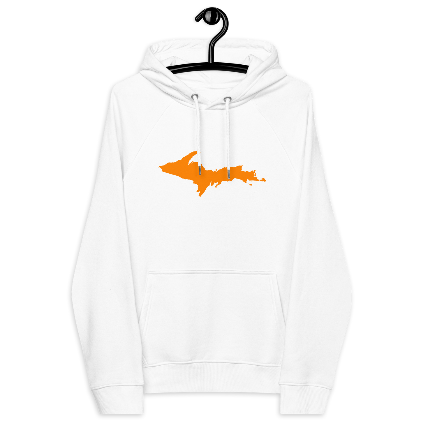 Michigan Upper Peninsula Hoodie (w/ Orange UP Outline) | Unisex Organic