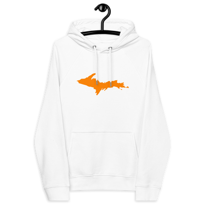 Michigan Upper Peninsula Hoodie (w/ Orange UP Outline) | Unisex Organic