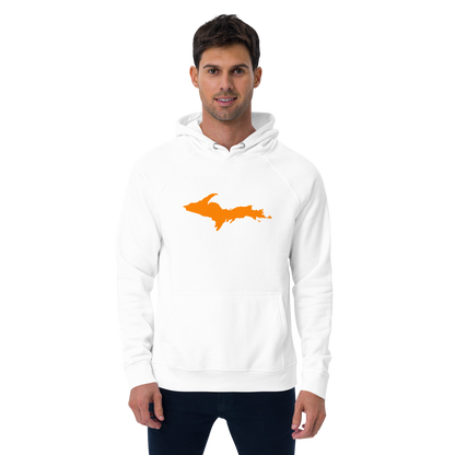 Michigan Upper Peninsula Hoodie (w/ Orange UP Outline) | Unisex Organic